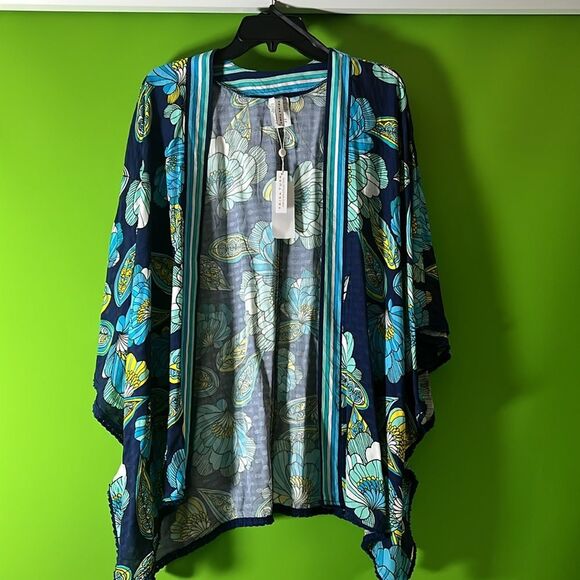 TRINA TURK SWIM Women's Pirouette Kimono Swim Cover-Up One Size - Picture 4 of 5